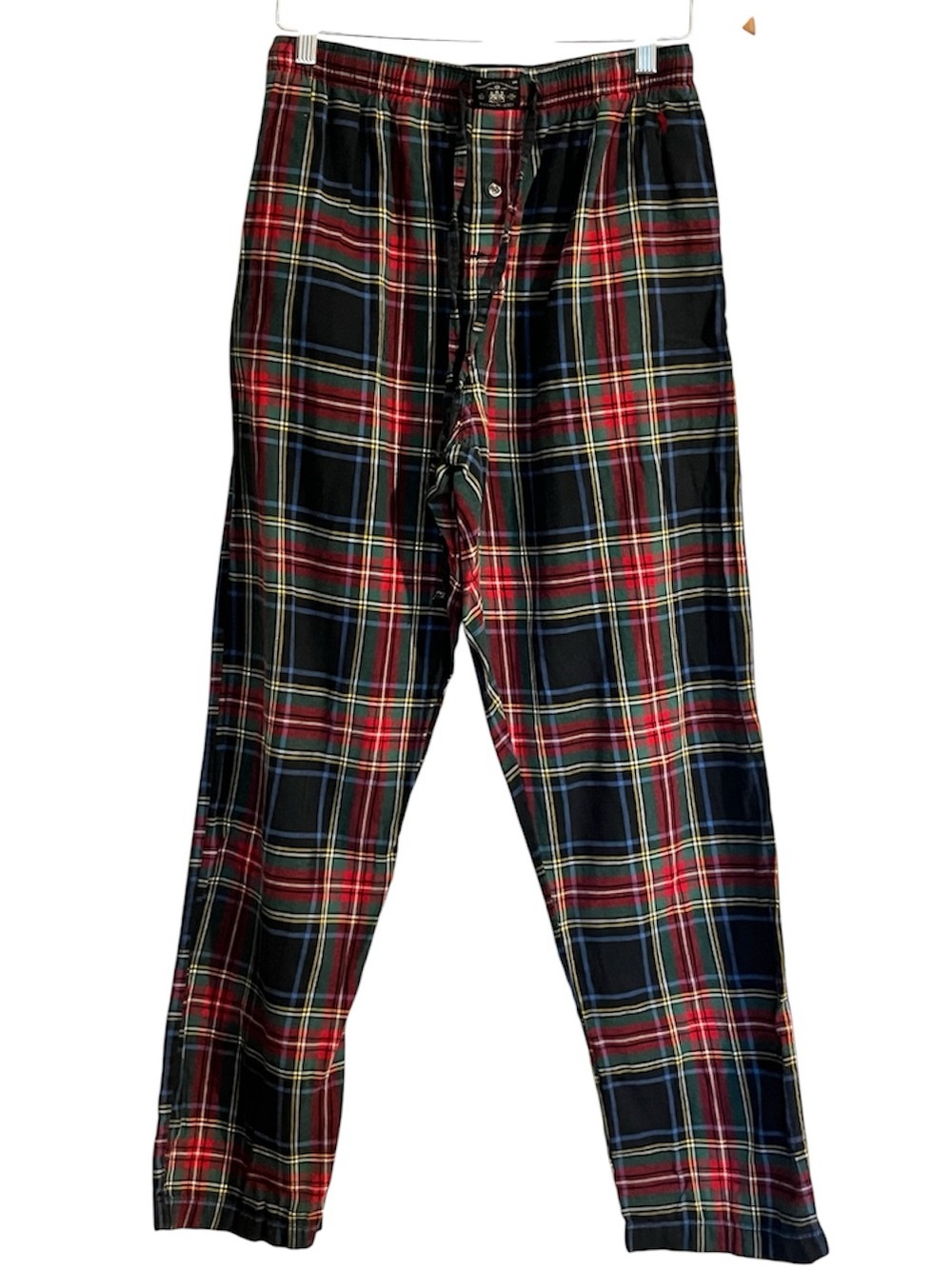 Polo Ralph Lauren Men’s Plaid Flannel Pajama Pants Pockets Logo Preppy Cozy Sz M